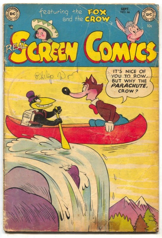 Real Screen #66 1953- Fox and Crow- Funny Animals G/VG