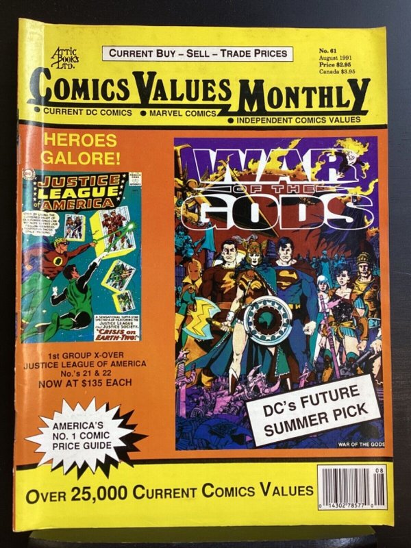 Comics Values Monthly #61 value price guide magazine Attic Books 1991