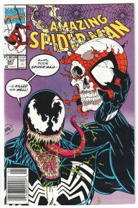 The Amazing Spider-Man #347 (1991) Spider-Man/ Venom, newsstand edition