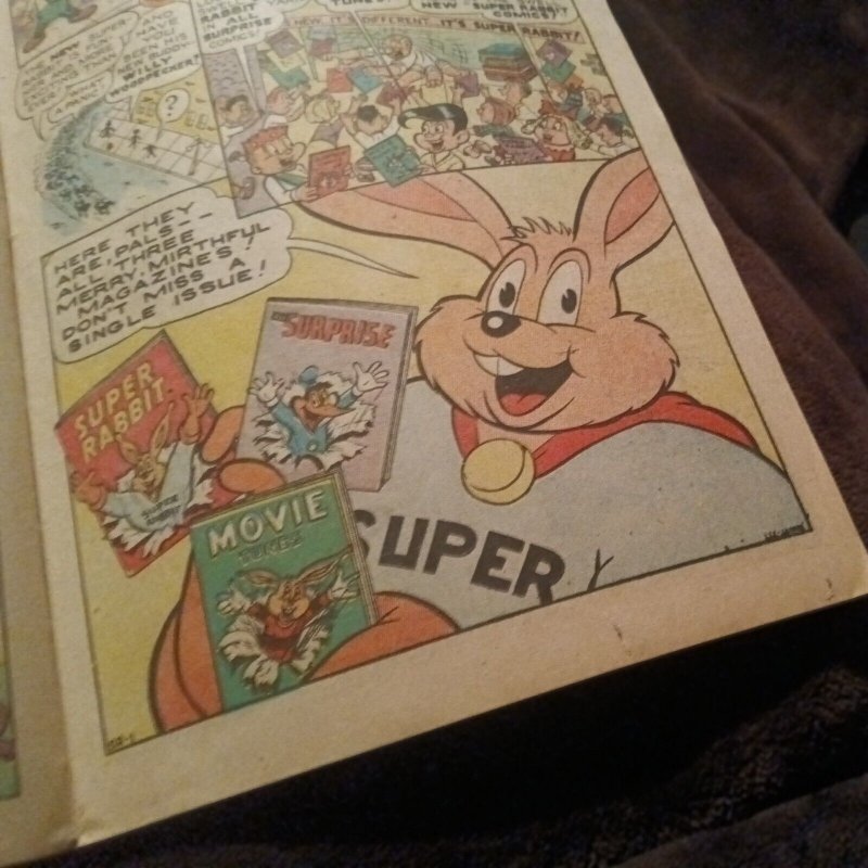 Krazy komics 24 Timely comic 1946 super rabbit Funny Animal superhero Golden Age