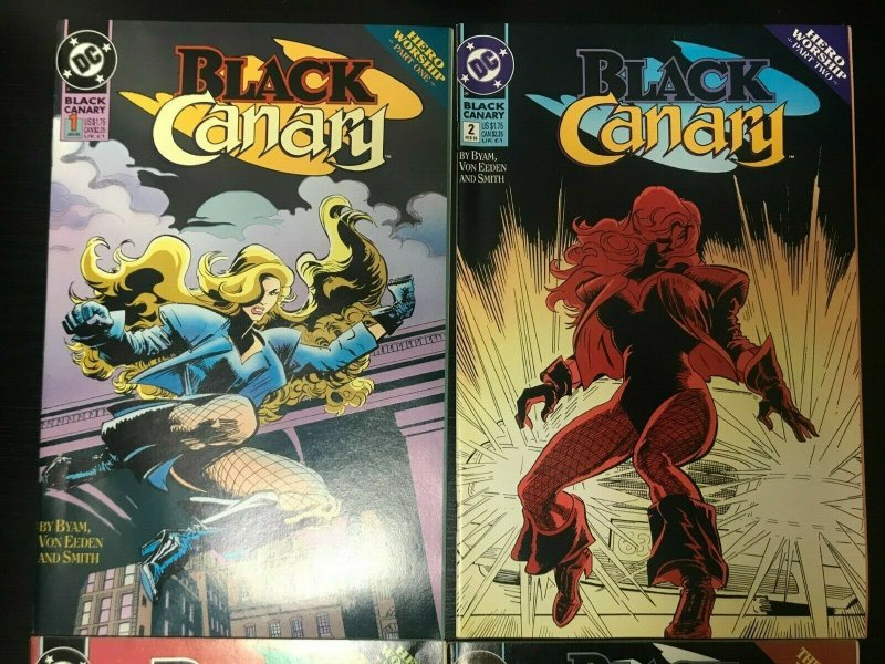 BLACK CANARY #1-4 4PC LOT (VF) HERO WORSHIP!! 1993