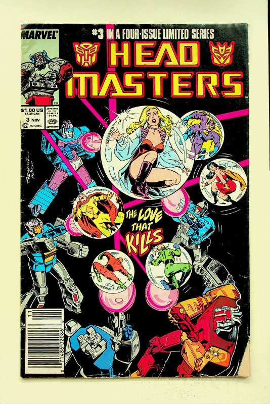 Transformers: Head Masters #3 (Nov 1987, Marvel) - Good