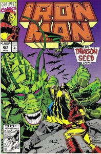 Iron Man #274 (1991)  NM- 9.2  Fin Fang Foom