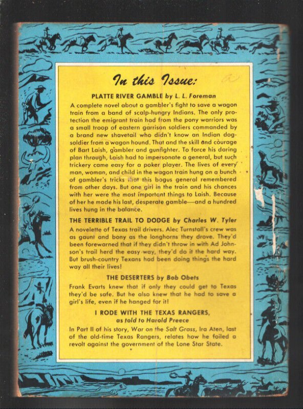 Zane Grey's Western 6/1953-Bob Stanley cover art-Custer's Last Stand art & st...