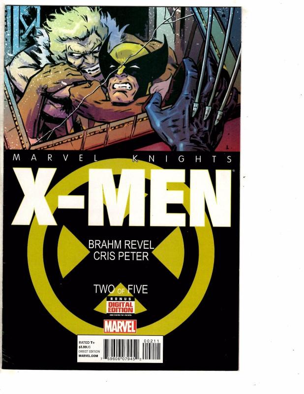 Lot Of 3 Marvel Knights Comic Books X-Men # 1 2 Spider-Man # 1 Wolverine J209