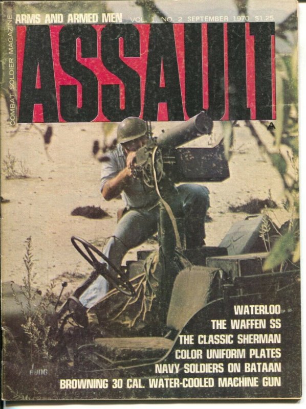 Assault #2 9/1970-Challenger-Waterloo film preview-Navy soldier on Bataan-FN