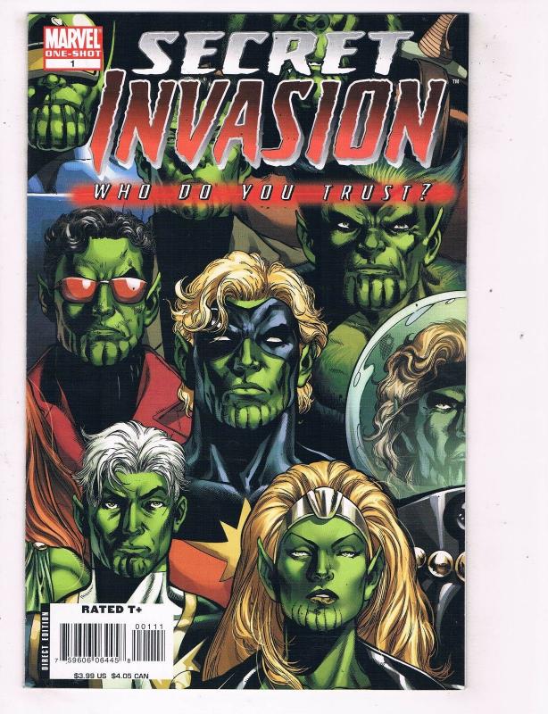 Secret Invasion #1 VF/NM Marvel Comics One-Shot Comic Book Avengers 2008 DE48