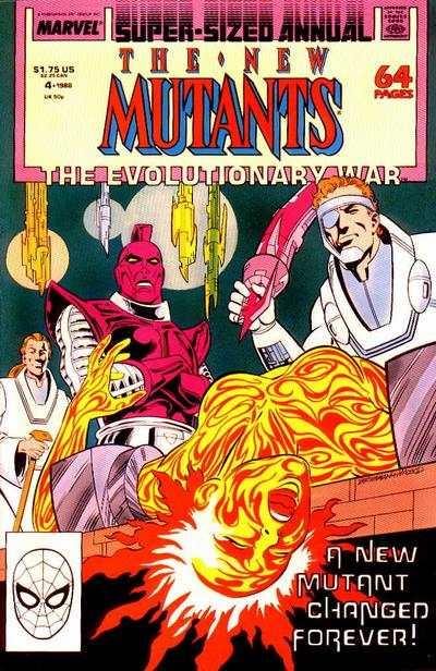 New Mutants (1983 series) Annual #4, Fine+ (Stock photo)