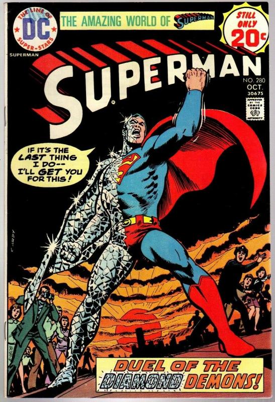 SUPERMAN 280 VG+  October 1974