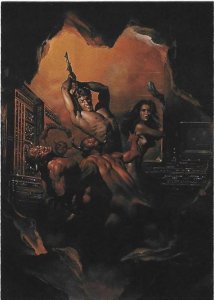 1991 Boris Vallejo Card #32 Cave Battle