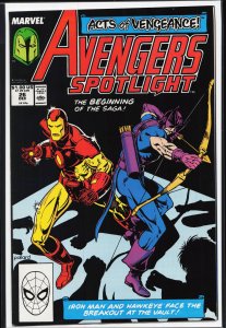 Avengers Spotlight #26 (1989) Hawkeye