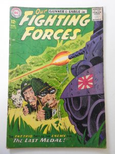 Our Fighting Forces #78 (1963) GD+ Condition ink bc