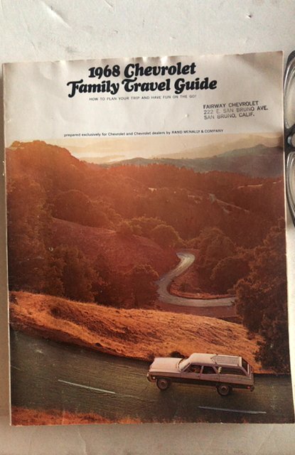 1968 Chevrolet family travel guide(San Bruno CA dealer)