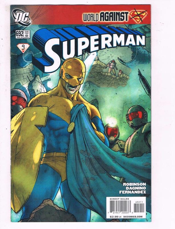 Superman #692 VF DC Comic World Against Superman Comic Book Robinson 2009 DE11