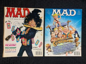 1994 MAD MAGAZINE #330 & 331 FN+/FVF Alfred E Neuman / Flintstones LOT of 2