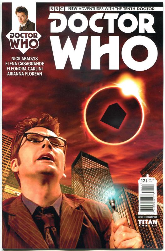 DOCTOR WHO #12 B, NM-, 10th, Tardis, 2014, Titan, 1st, more DW in store, Sci-fi