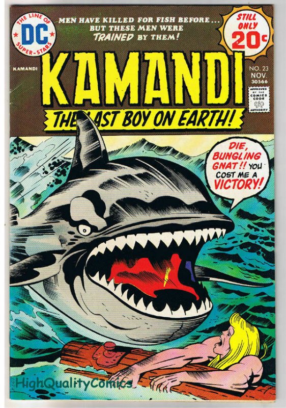 KAMANDI #23, VF, Jack Kirby, Last Boy on Earth, 1972, VFN, more in store