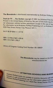 Boondocks Fresh For 01 You Suckas Comic Book Vintage 