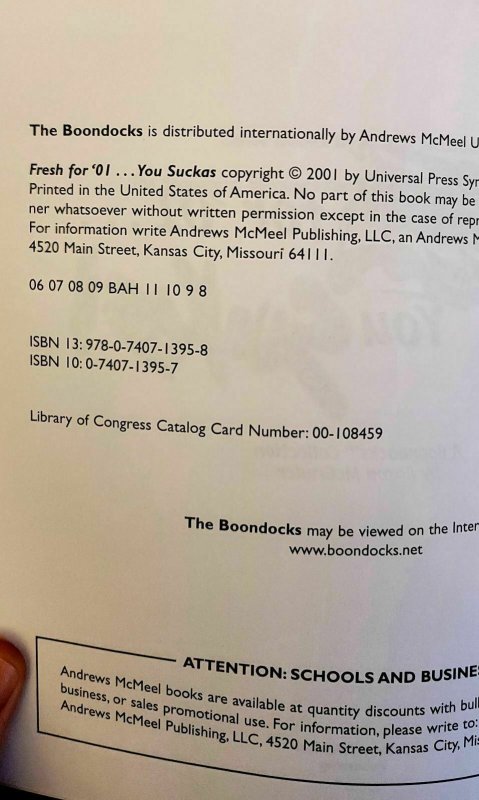 Boondocks Fresh For 01 You Suckas Comic Book Vintage 