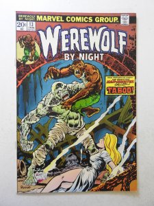 Werewolf by Night #13 (1974) VG+ Condition centerfold detached bottom staple