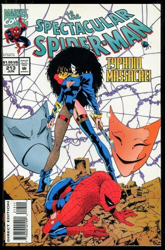 Spectacular Spider-Man 213 NM+ 9.6 Typhoid Mary 3577 Marvel 1994