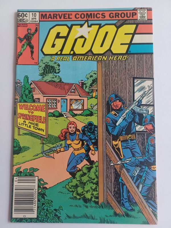 GI Joe A Real American Hero #10 newsstand - 1983 - VF/NM
