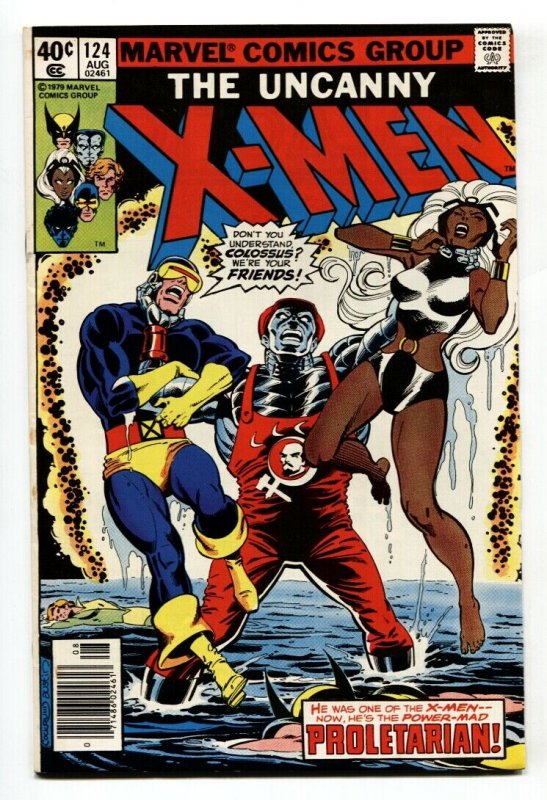 UNCANNY X-MEN #124 comic book 1979-MARVEL COMICS-PROLETARIAN ISSUE VF