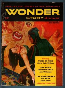 WONDER STORY ANNUAL 1951-SCI-FI-GREAT COVER-Nice VG