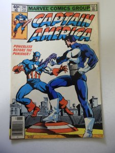 Captain America #241 (1980) Punisher vs Captain America! FN Condition