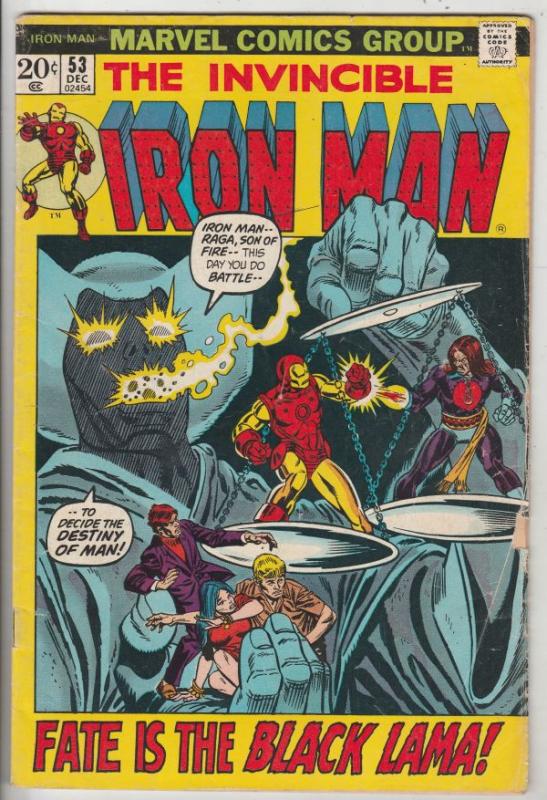 Iron Man #53 (Dec-72) VG/FN Mid-Grade Iron Man