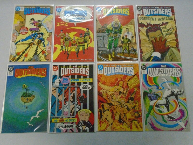 Outsiders set #1-28 + Annual and Special 30 different issues 8.0 VF (1985-88 1st