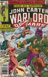 John Carter Warlord of Mars(Marvel) # 16, 20, 27, 28