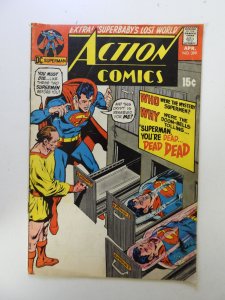 Action Comics #399 (1971) VG+ condition writing front cover