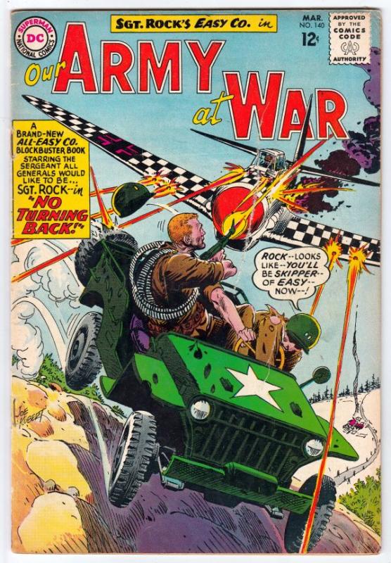 Our Army at War #140 (Mar-64) VG Affordable-Grade Easy Company, Sgt. Rock