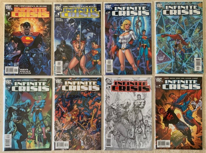 INFINITE CRISIS 1-7 + VARIANTS + 5 TIE-IN SERIES, MORE! | 58 TOTAL | VF TO VF/NM