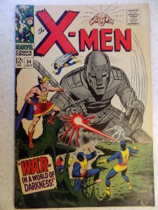 X-MEN # 34 MARVEL SILVER ACTION MUTANTS VG/FN