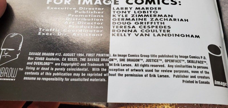 THE SAVAGE DRAGON #12 1ST SHE DRAGON NM+