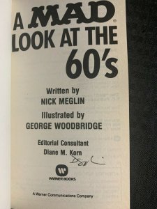 1989 MAD Look at 60's SIGNED FVF 1st Print Paperback - Nick Meglin Collection