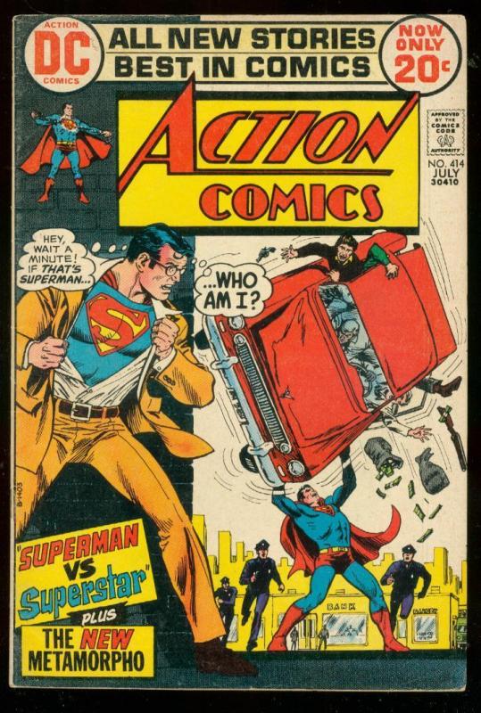 ACTION COMICS #414 1972- SUPERMAN-DC COMICS VG/FN