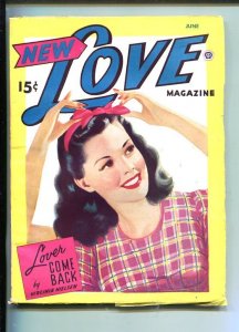 PULP:  NEW LOVE-JUNE 1946-ROMANTIC PULP FICTION-PIN-UP GIRL COVER-NIELSEN-fn