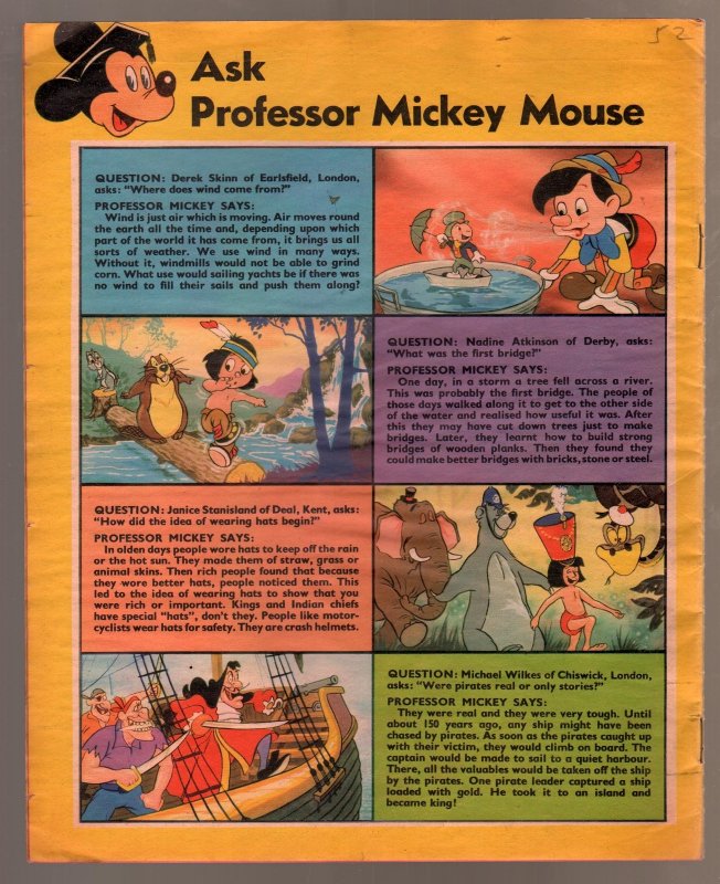 Walt Disney's Now I Know #52 1973-U.K-Goofy-G