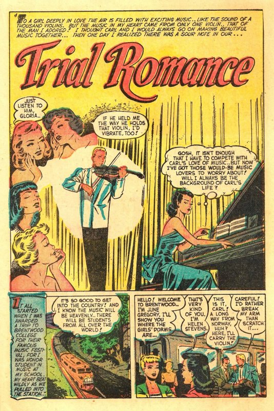 TEEN-AGE ROMANCES #21 (Apr1952) 6.0 FN  Gorgeous MATT BAKER artwork!