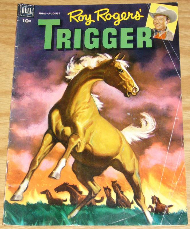 Roy Rogers' Trigger #5 VG+ june-august 1954 - golden age dell comics western