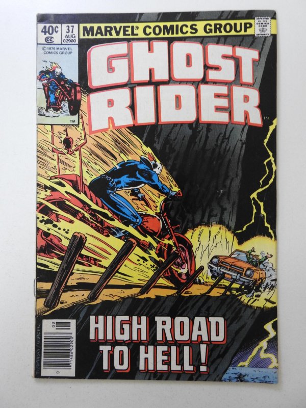 Ghost Rider #37 Newsstand Edition (1979) Johnny Blaze! Sharp Fine- Condition!