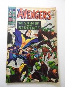 The Avengers #32 (1966) VG Condition moisture stain