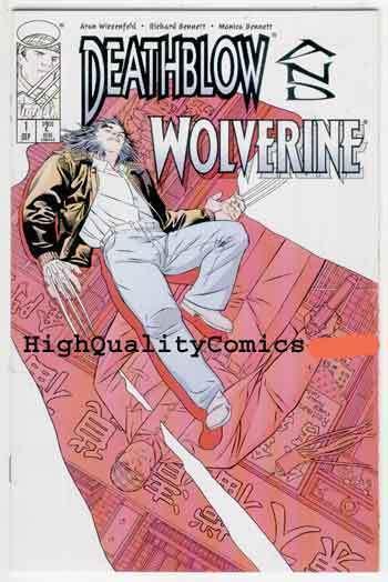 DEATHBLOW & WOLVERINE #1, NM+, X-Men, 1996, Claws, Blood