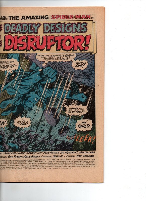 Amazing Spider-Man #117 - 1st Disruptor - 1973 - FN/VF