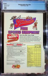 The Amazing Spider-Man #282 Direct Edition (1986) - CGC 9.4 - Cert#4657731004