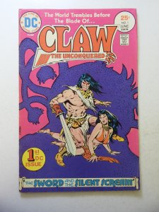 Claw the Unconquered #1 (1975) VG/FN Condition