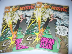 (2) Ms. Mystic #1 1982 Neal Adams Jack Kirby. (2) Comic Lot